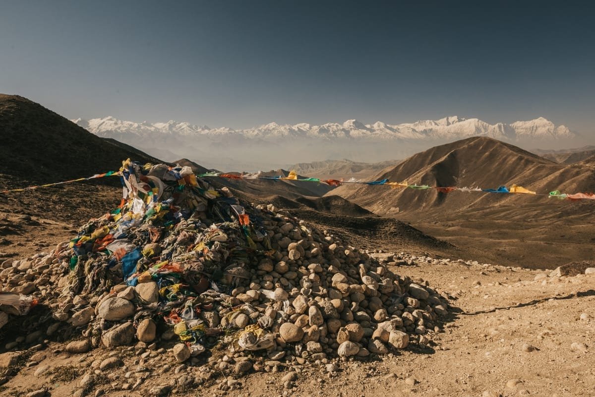 Upper Mustang, Annapurna Area, Prayer flag