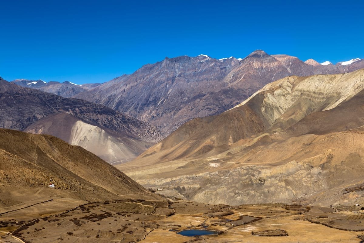 landscape of lower mustang