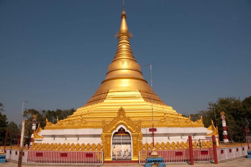 Golden Monastery in Lumbini, Nepal
