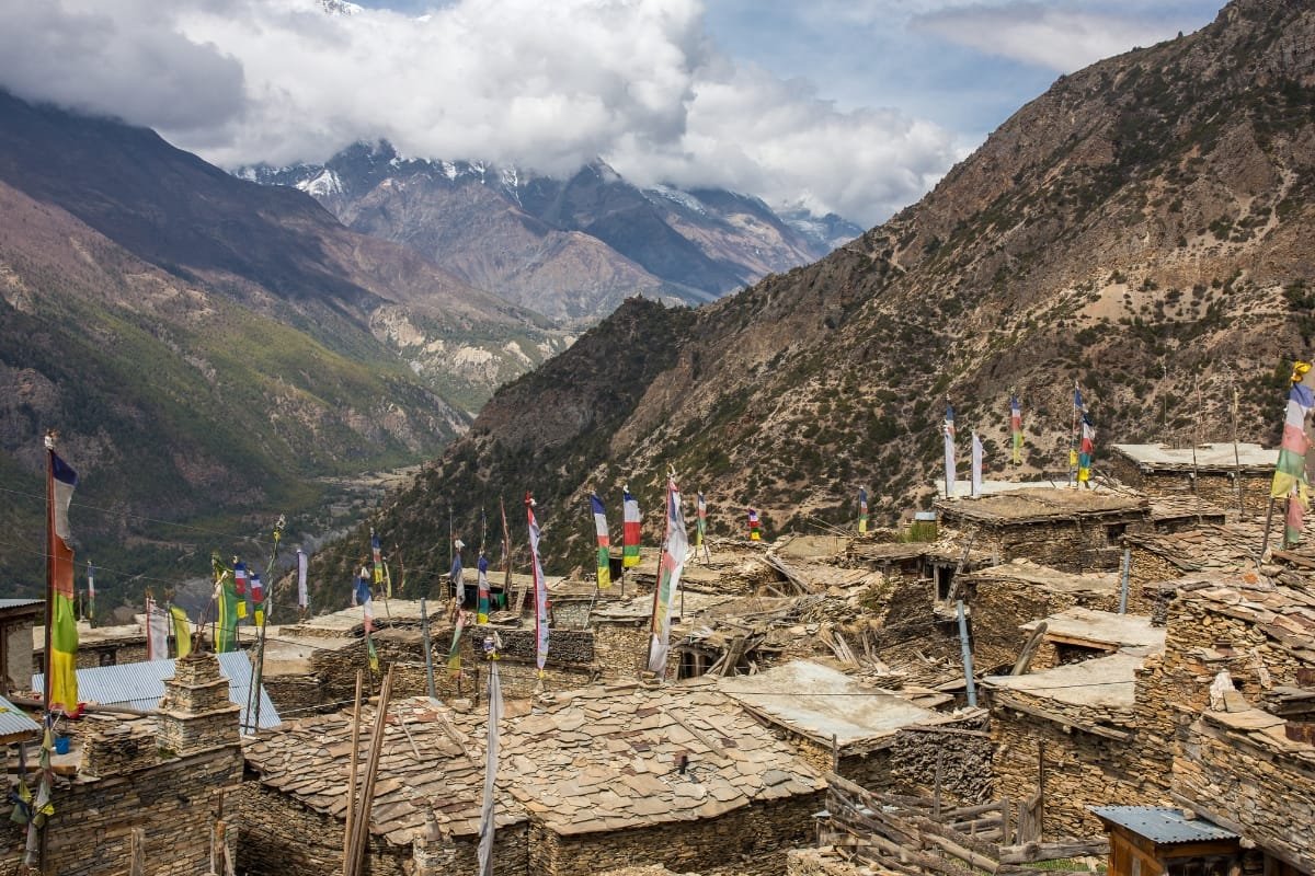 Upper Pisang Village in Annapurna