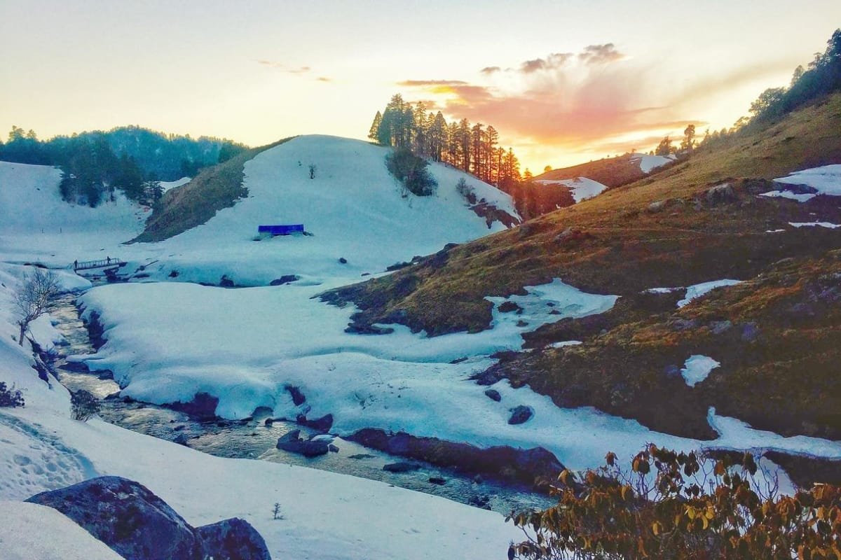 Khaptad cover with snow