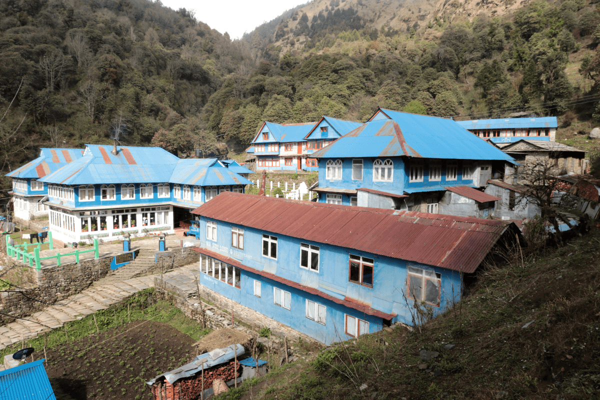 Ghorepani village in Himalayas, Nepal