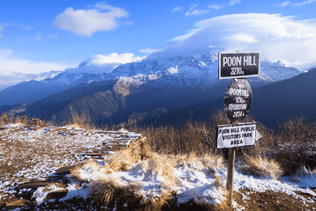 Poon Hill, Nepal, views of Himalayas from Poon Hill