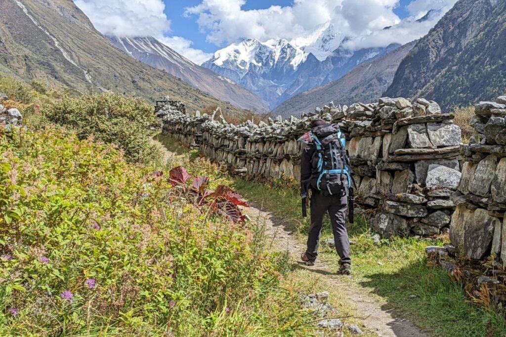 "Trekkers on Langtang Trek, Nepal"