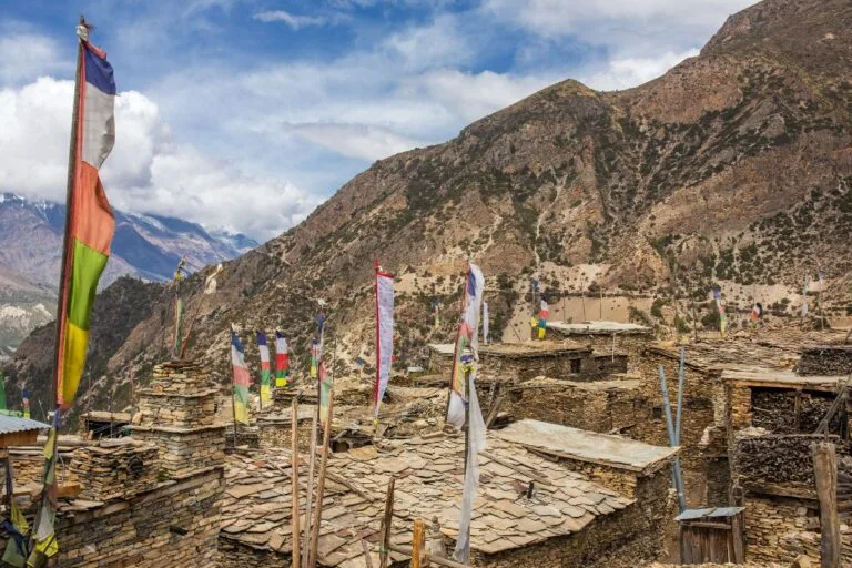 Pisang village in Manang