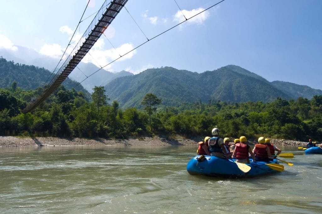 Rafting in Trishuli river