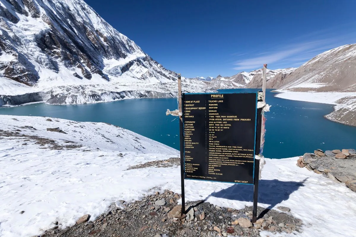Tilicho lake (Tilicho Tal 4920 m), Annapurna conservation area