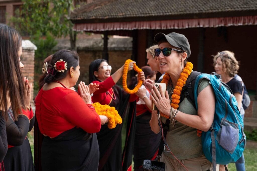 Welcoming Tourist in Nepal