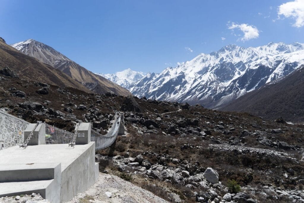 Suspension bridge in Langtang 